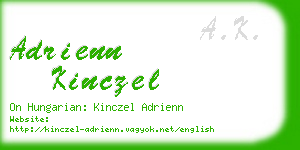 adrienn kinczel business card